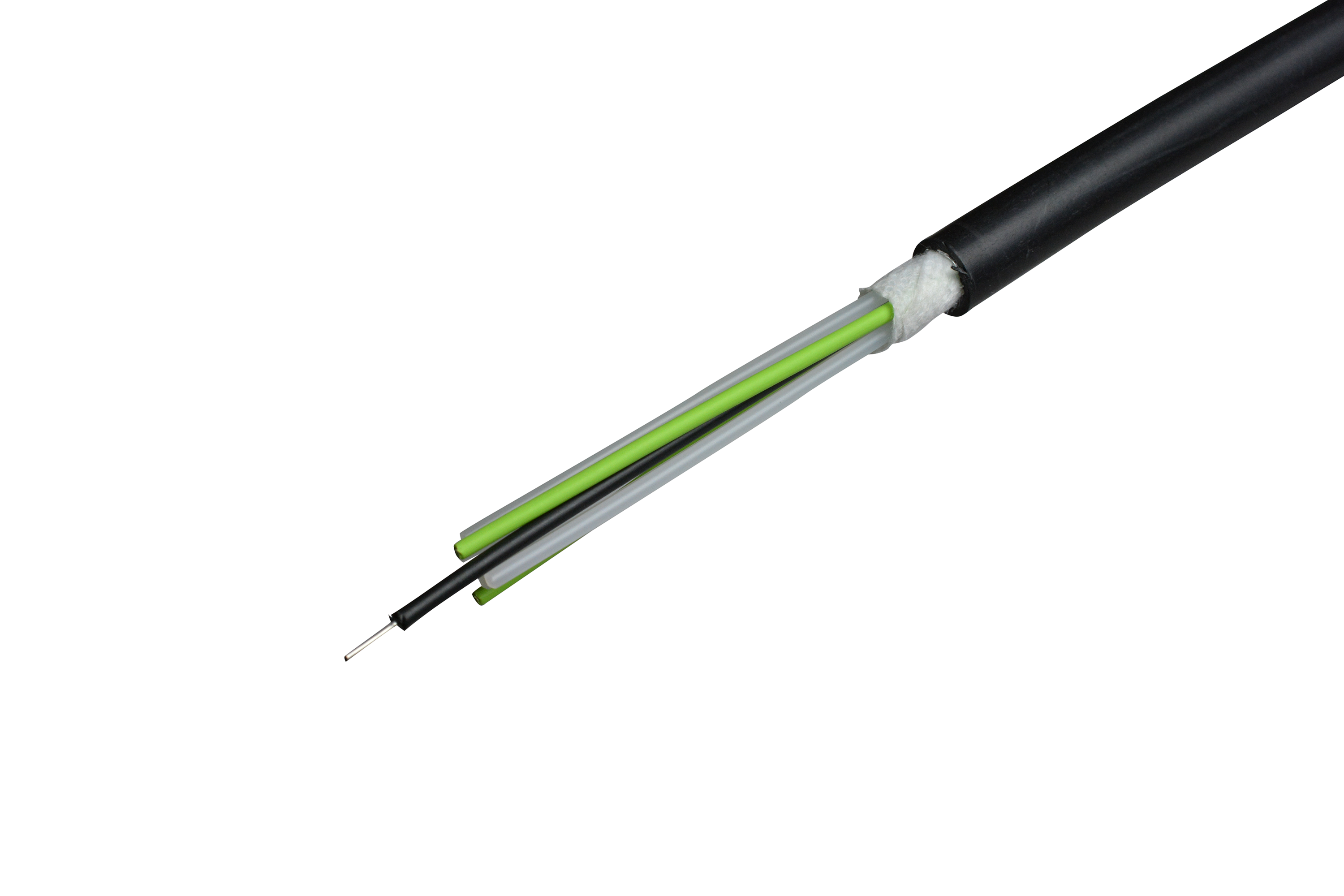4cores,OM3,Unitized Round Type Fiber Optic Cable for Indoor and OutdoorUse.