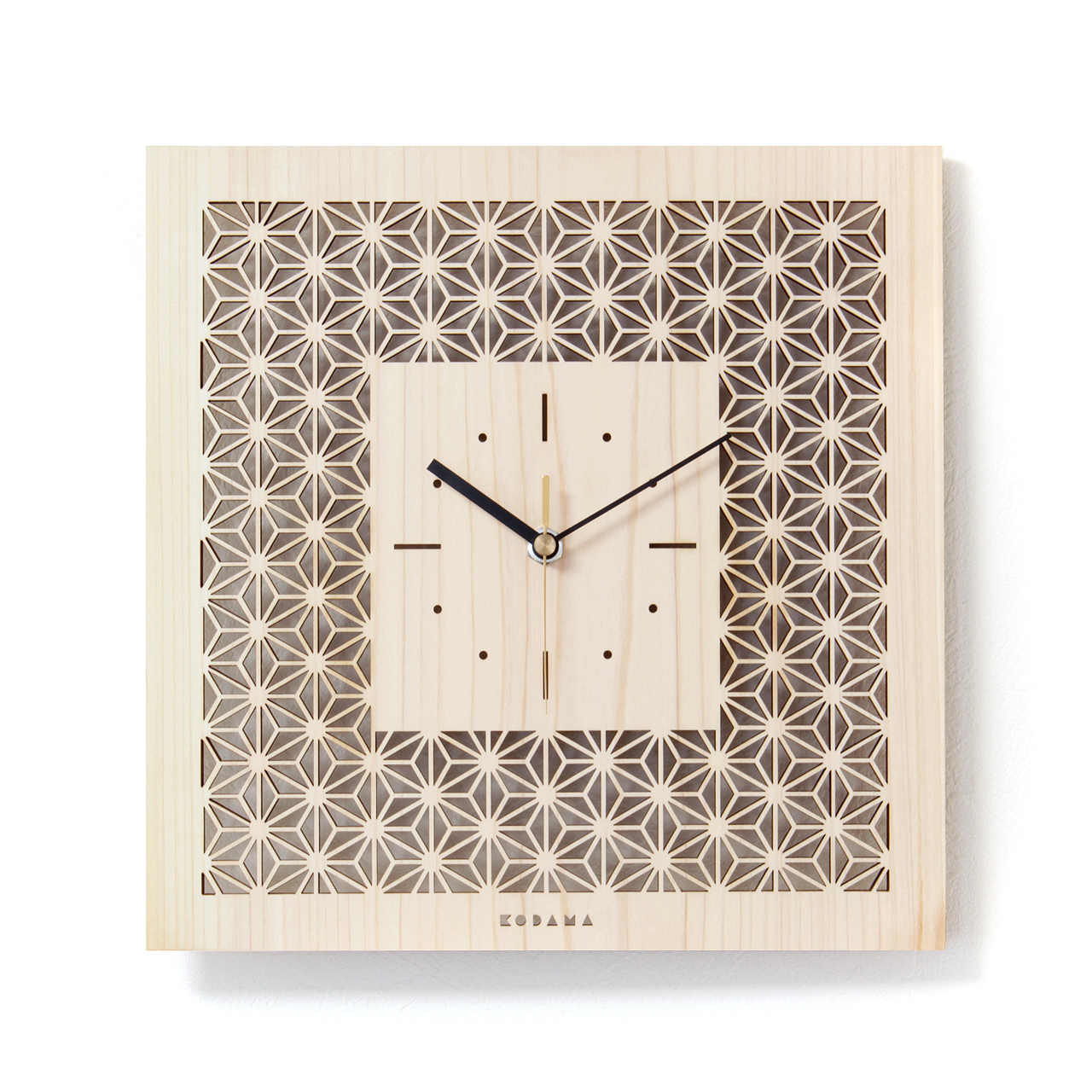Japanese clock made of hinoki cypress, hour