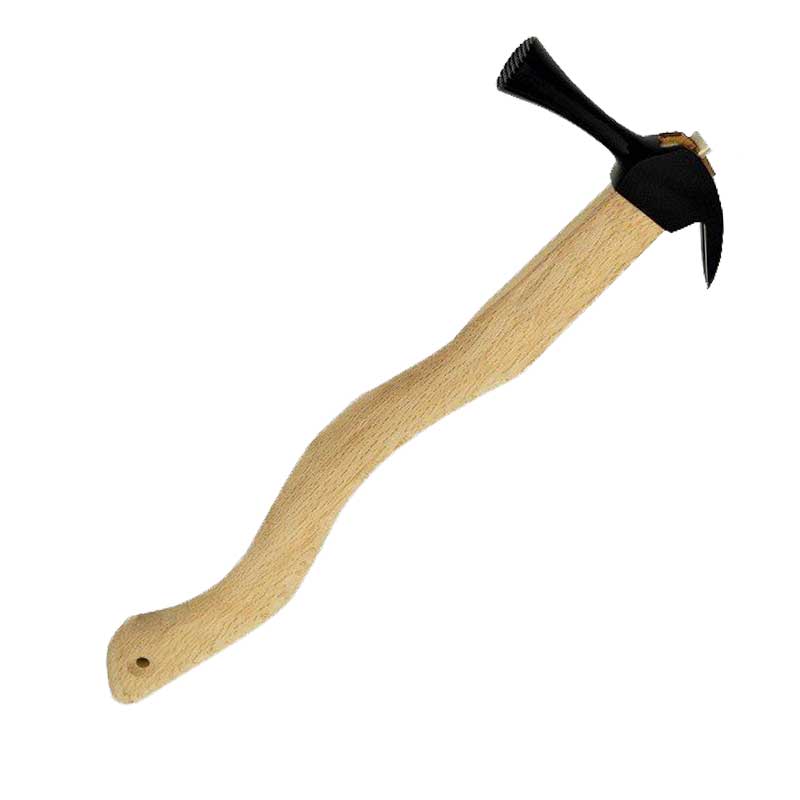 MARUKIN-JIRUSHI Temporary frame hammer [Black] Snake bent shape 350mm