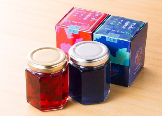 Aomori Natural Blue and Red Color Apple Jam Set(Small)