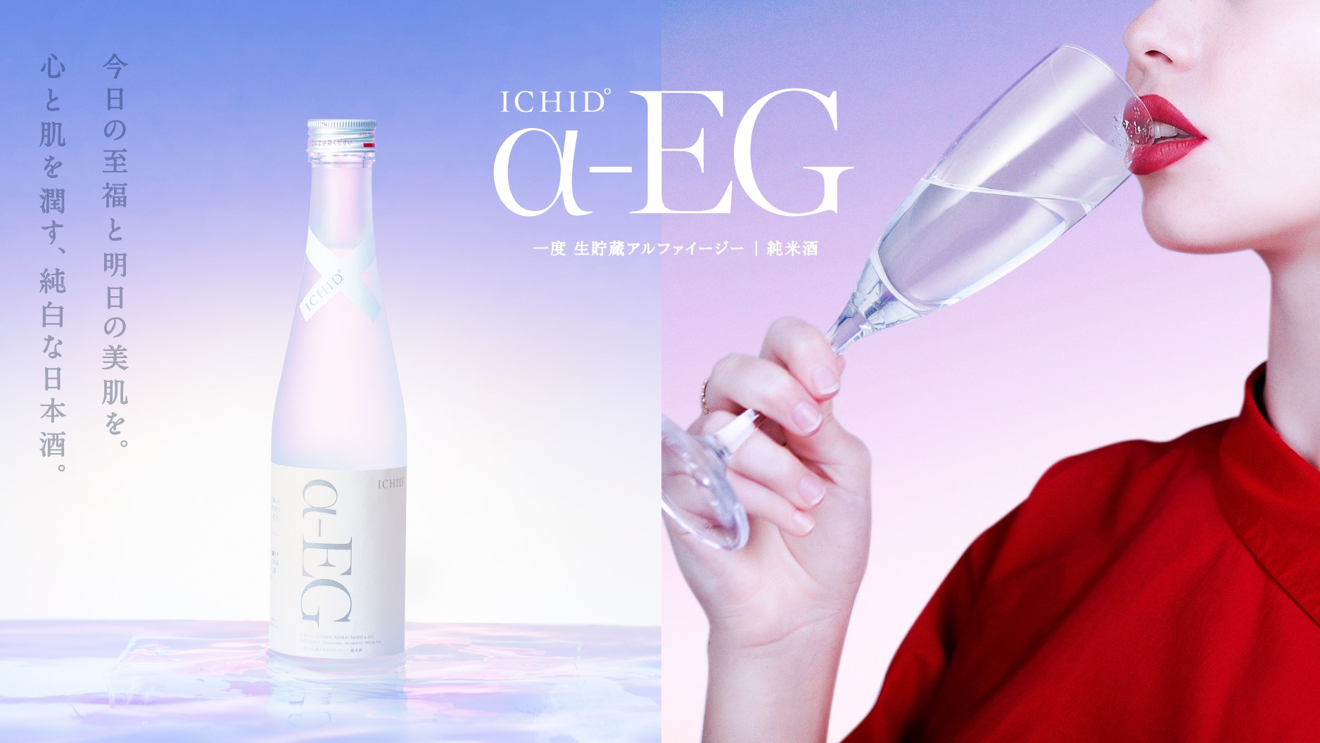 JAPANESE SAKE ICHIDO alpha-EG 300ml  [alpha-EG] is for beauty that has been proven to [increase the collagen density of the skin]