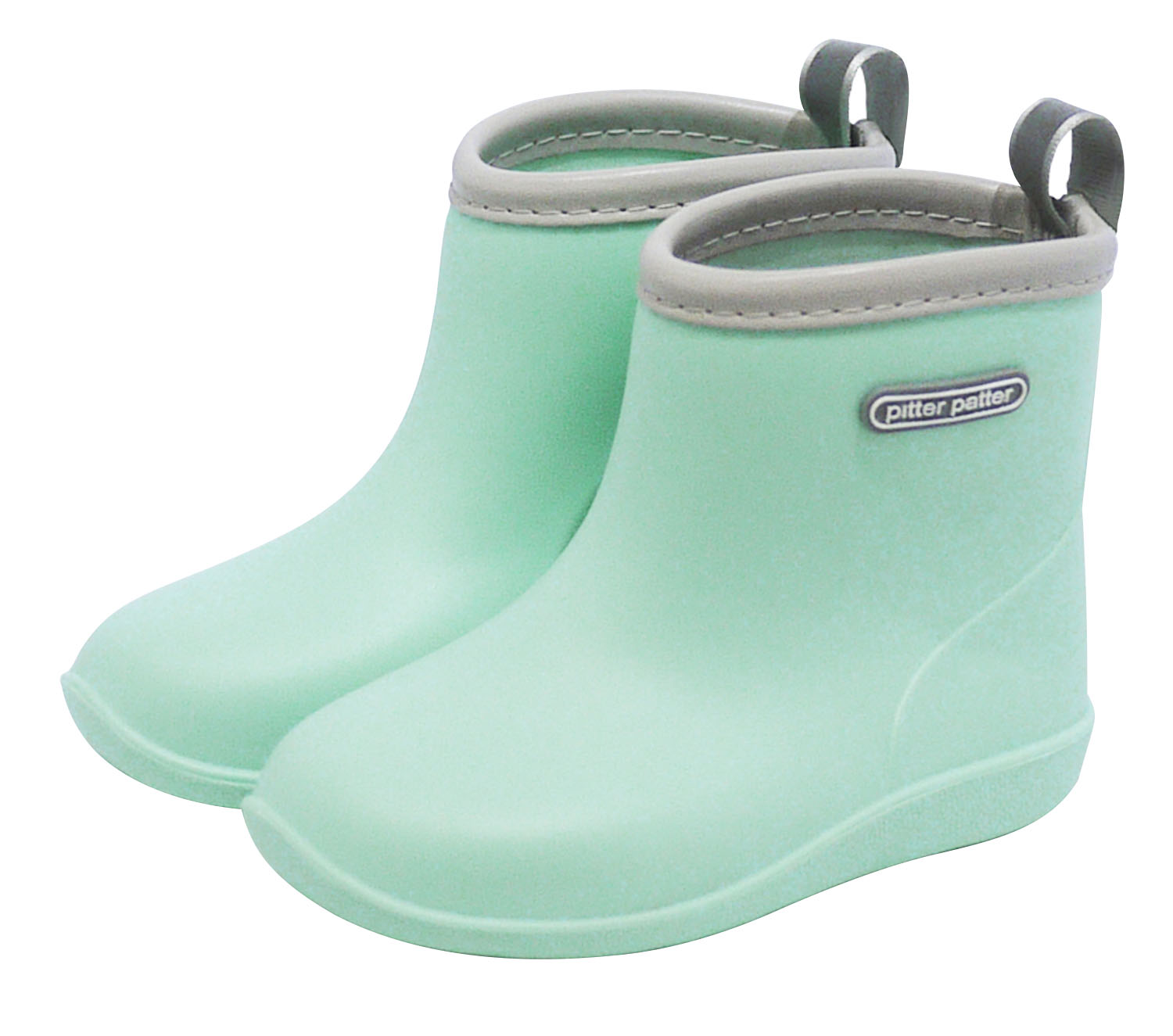 Kids Rain Boots  Mint Green- L