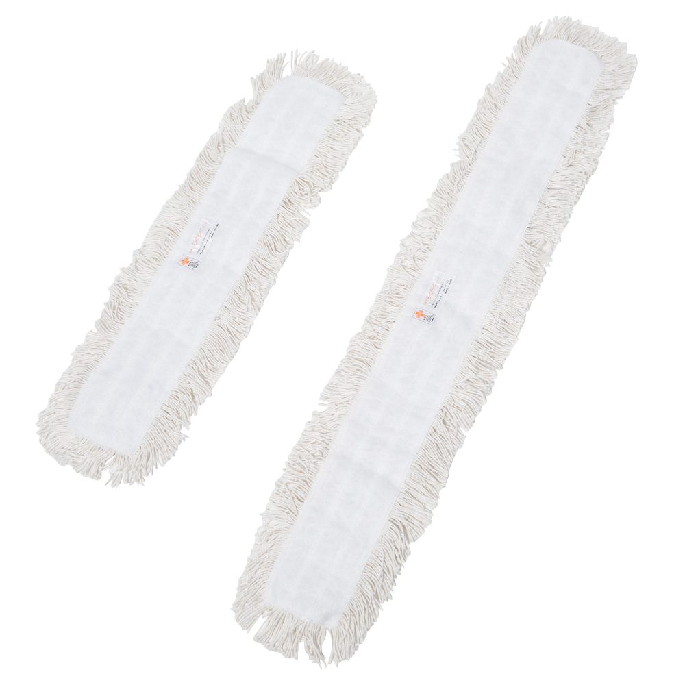 Hakuba RakuRaku Mop replacement  mop  90cm Anti-bacterial, deodorant-processed mop for wiping with water (white tape color)