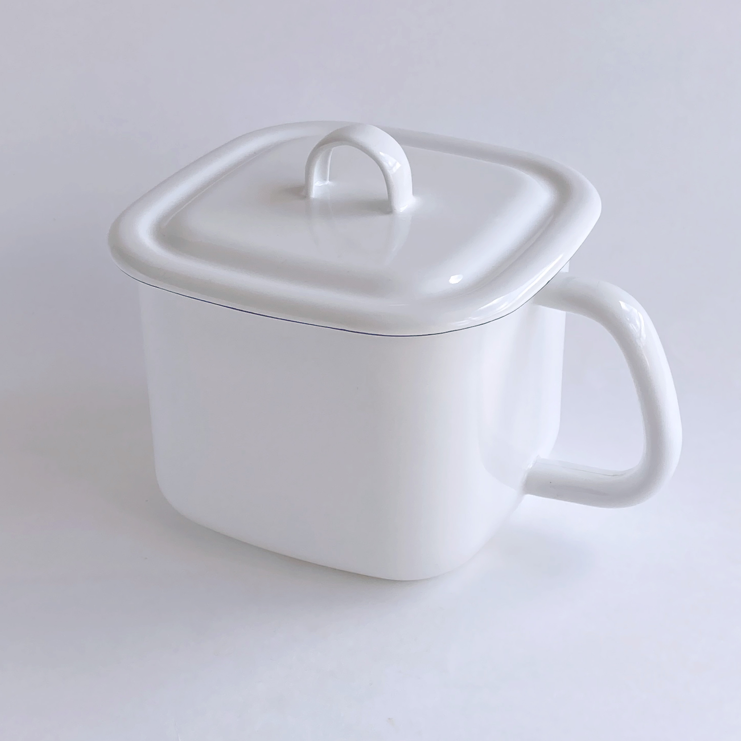 CUBE-COOK SERIES POT WITH LID WHITE