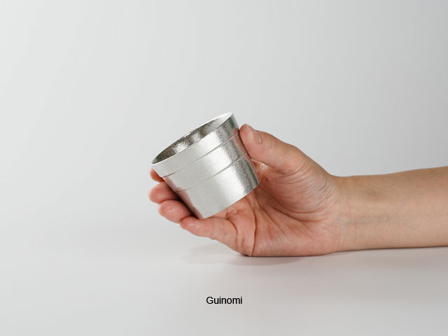 Tin Tumbler - shizunami Guinomi (1 pc) Diameter 60xH45 mm110g