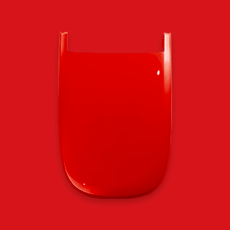 Color Toilet PLAIN SOLID[True red]