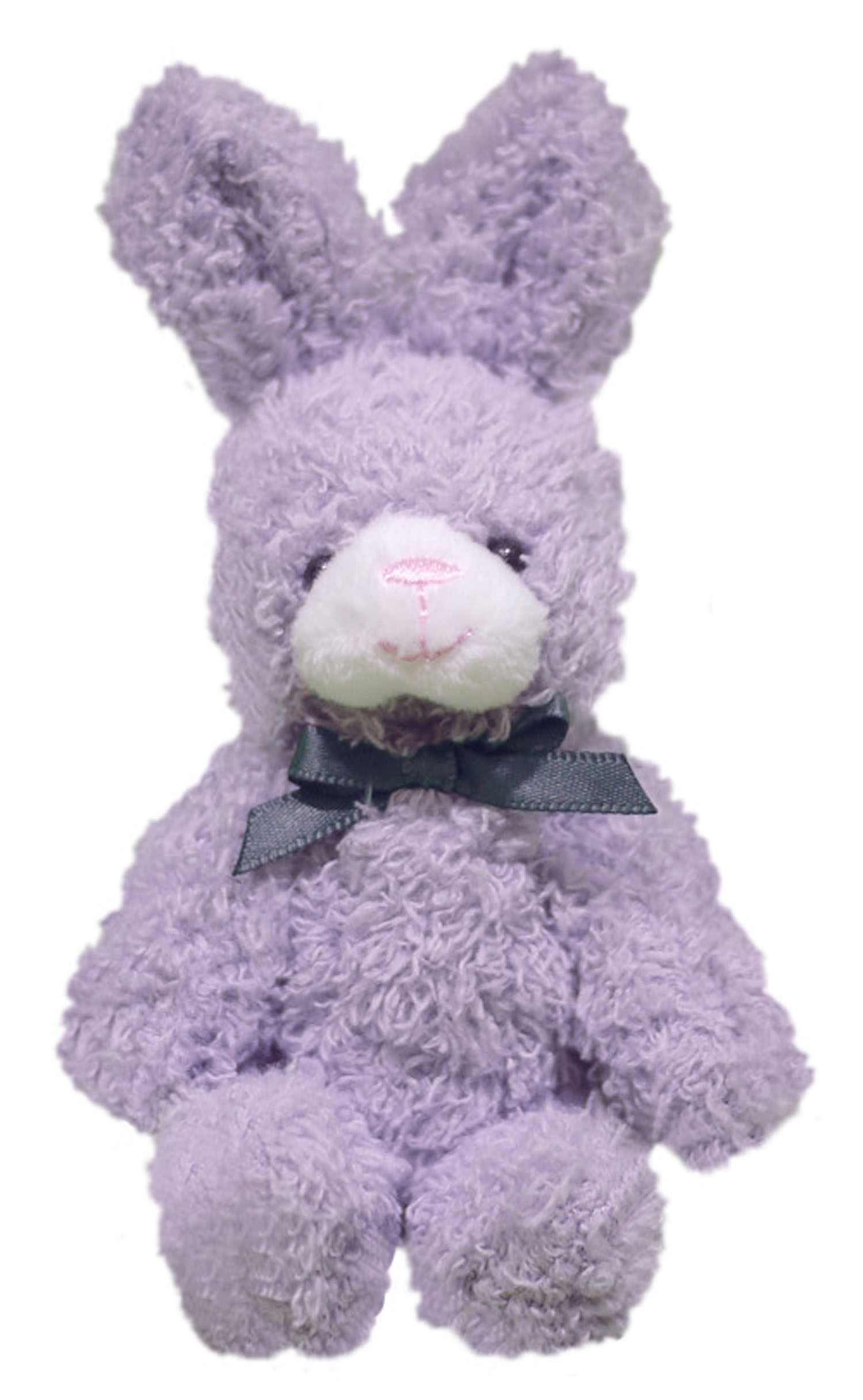 Mini mascot with ball chain, ribbon bunny, purple