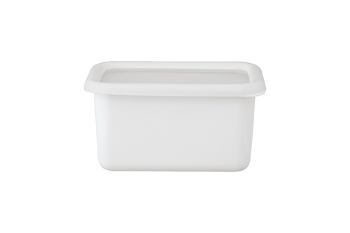 KONTE SERIES DEEP RECTANGULAR CONTAINER S LILY WHITE