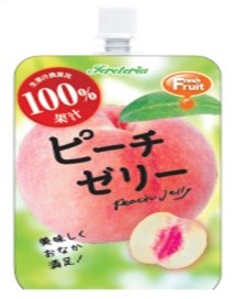 Fresh Fruit Peach Pouch Jelly 180g