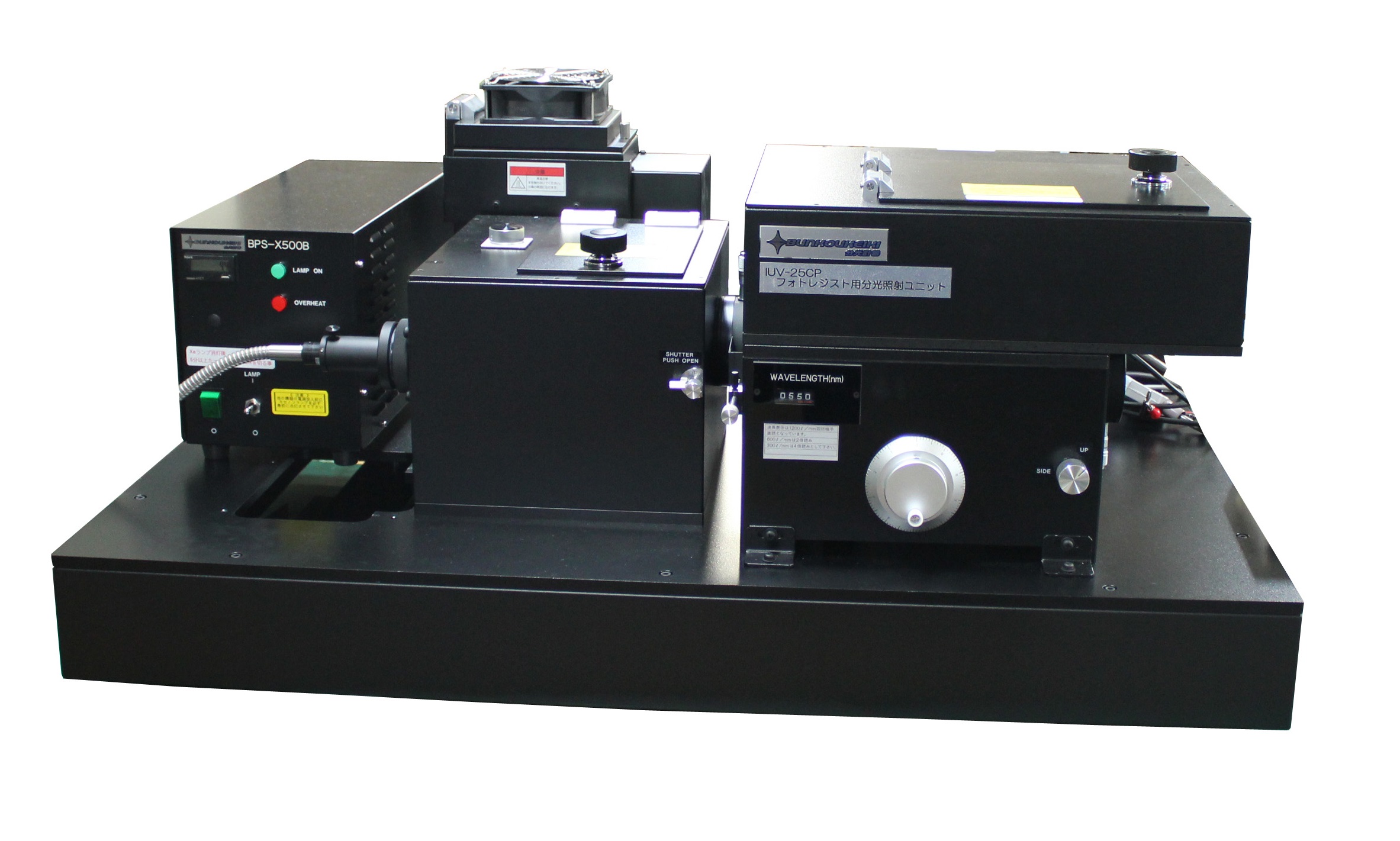 Spectral irradiation unit for photoresist