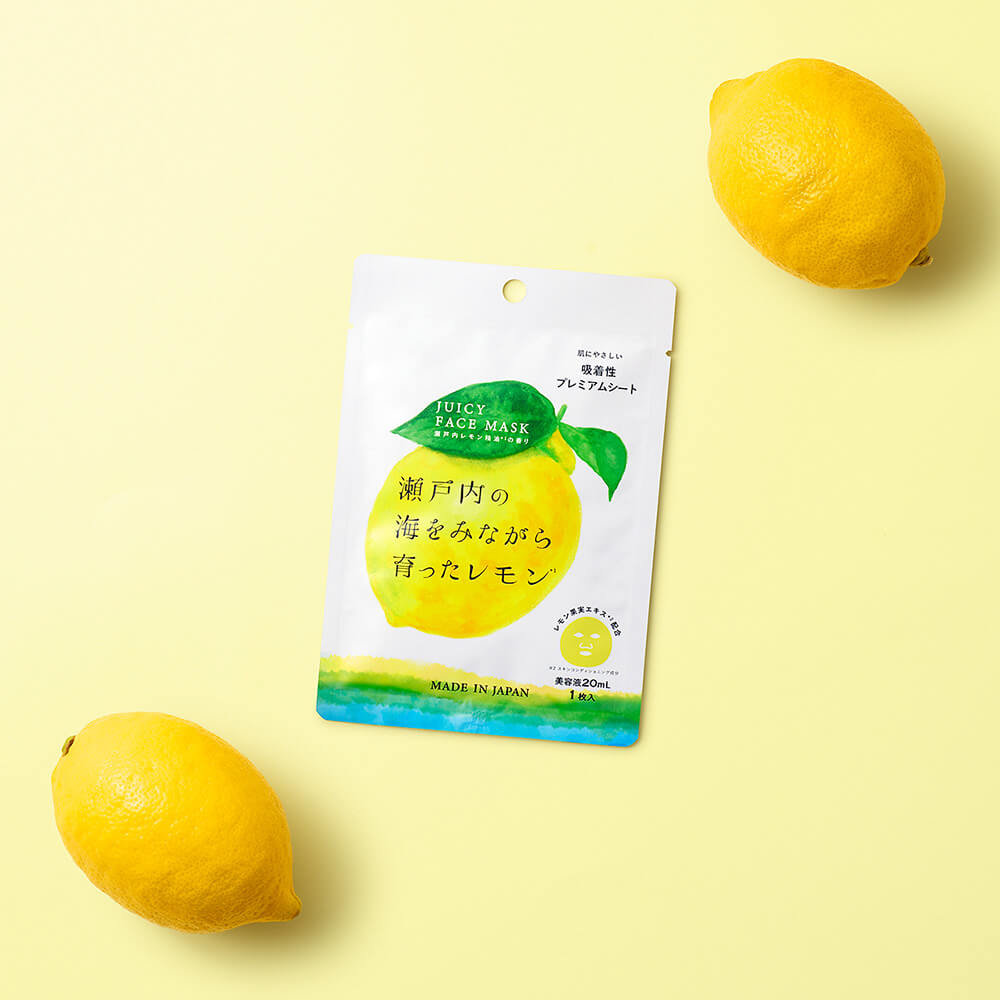 Setouchi lemon Juicy Face Mask, 1 sheet
