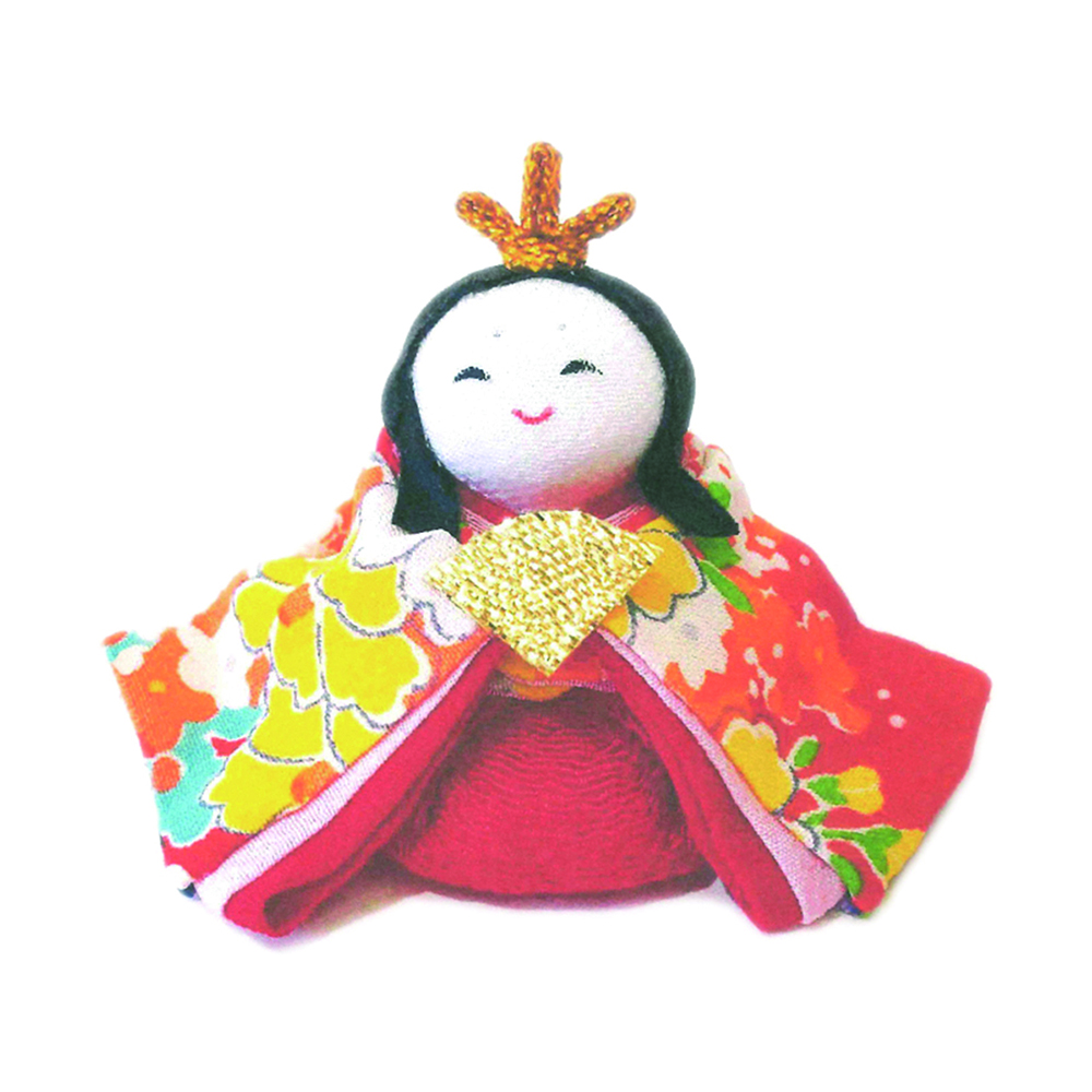 Female Hina Kit, Made in Japan, Old Silk, Pure Silk, Chikyuya, Hanging Ornament, Accessories, Lucky Ornament