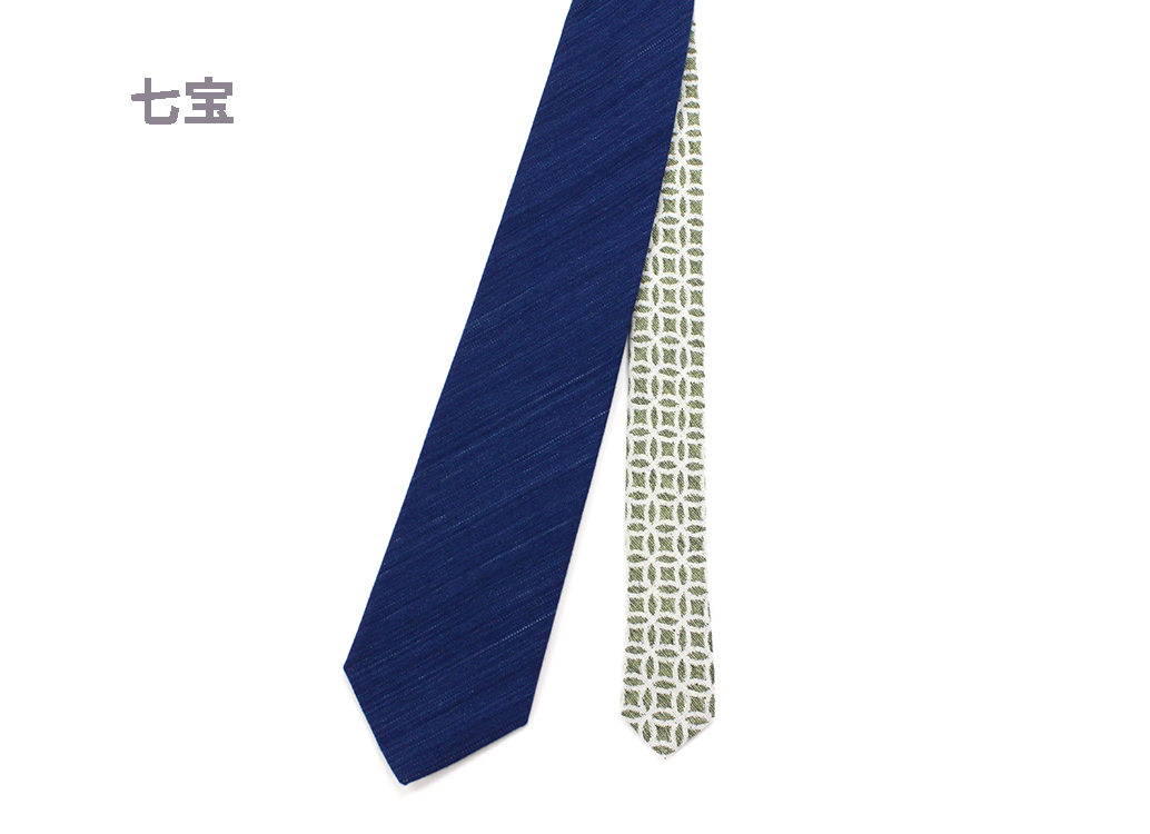 Japanese Textile Neckties: Indigo Dyeing -Yonezawa Textile