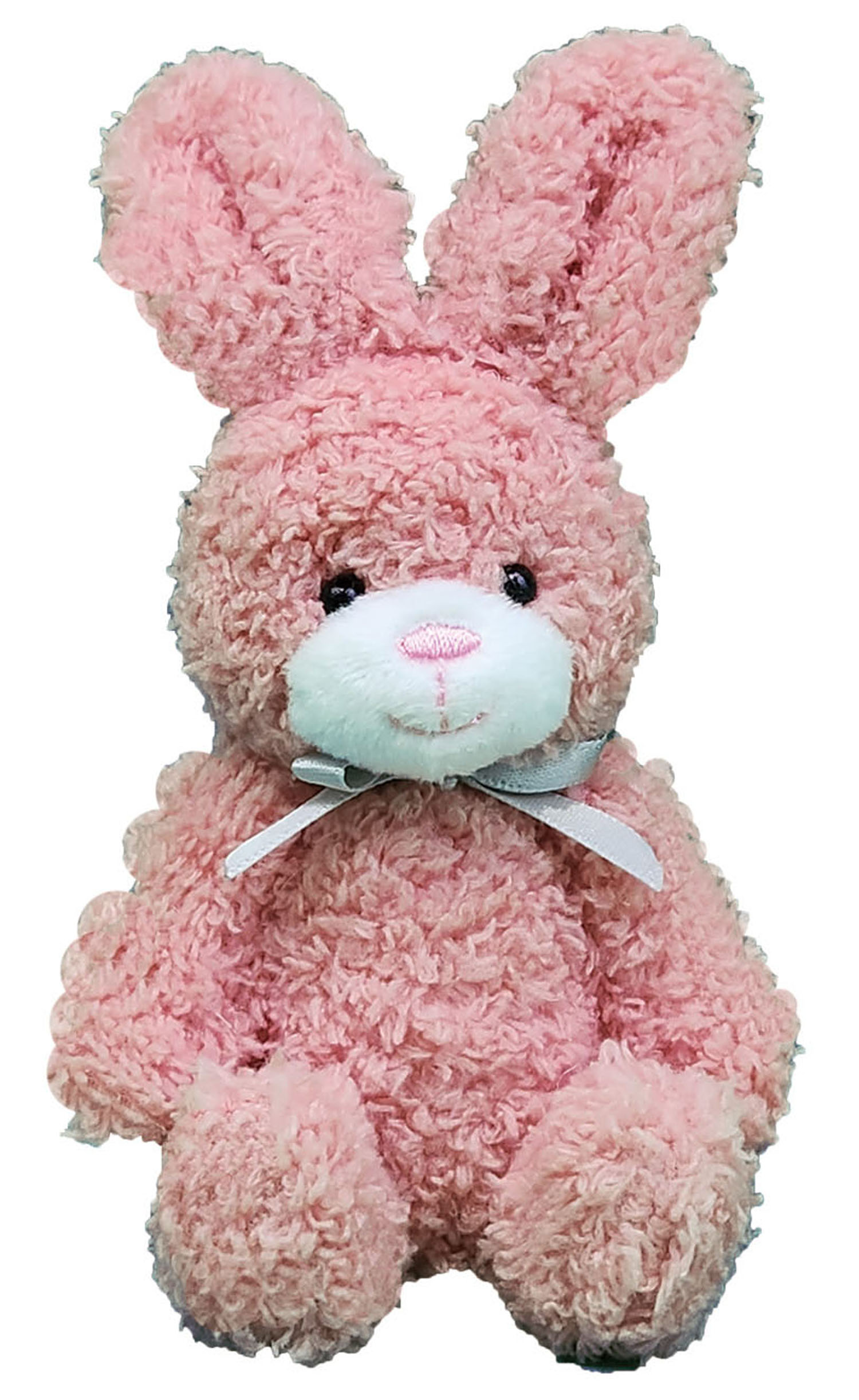 Mini mascot with ball chain, ribbon bunny, pink