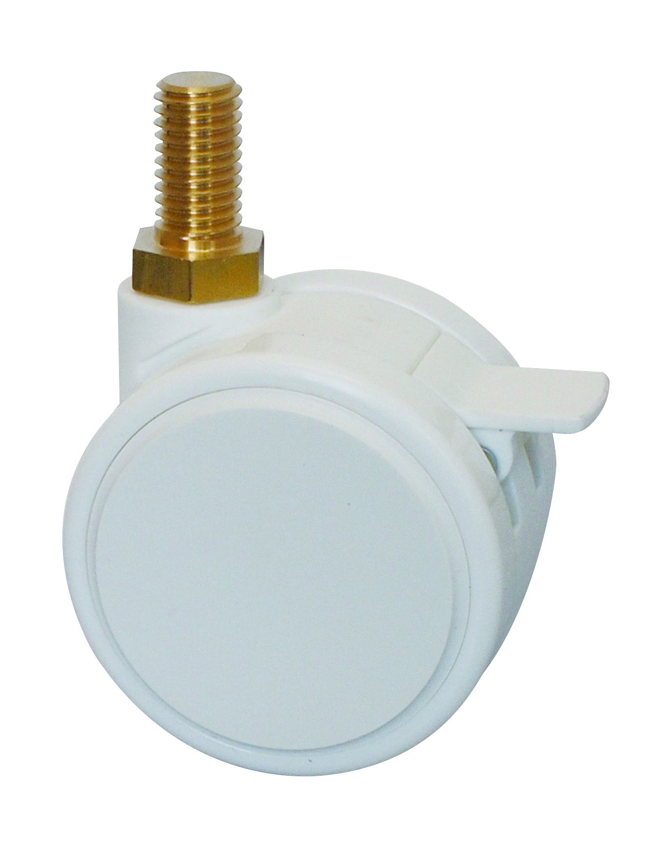 CASTER TMBW50N10SL-22,screw type,stopper,Non-magnetic,White,