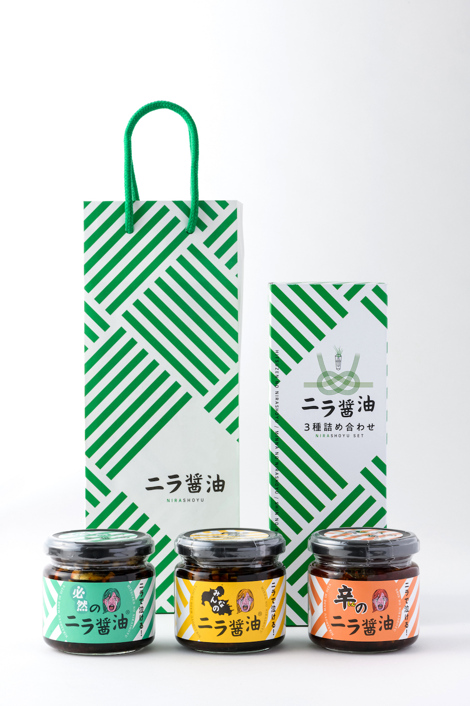 Assortment of 3 types of Nilla Soy Sauce
