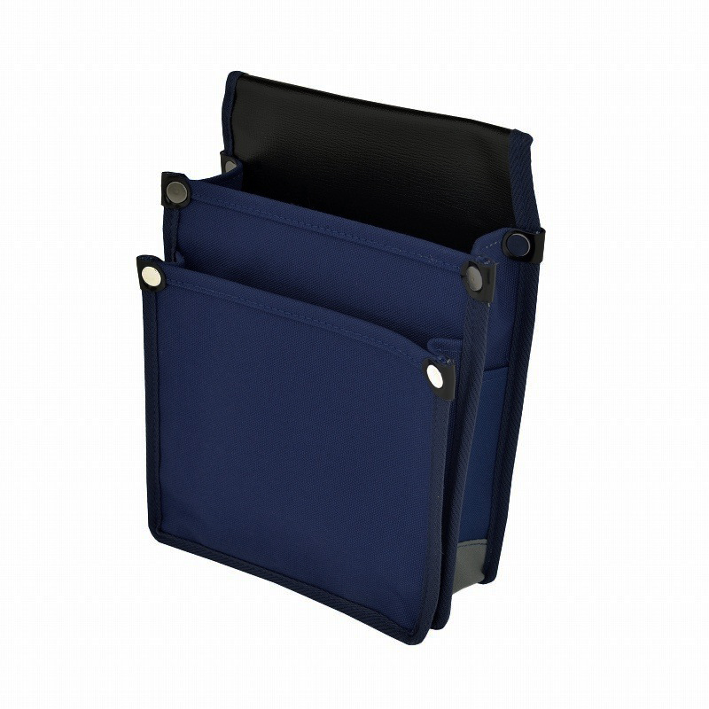 MARUKIN-JIRUSHI Canvas waist bag with inside pocket YK-06 Blue