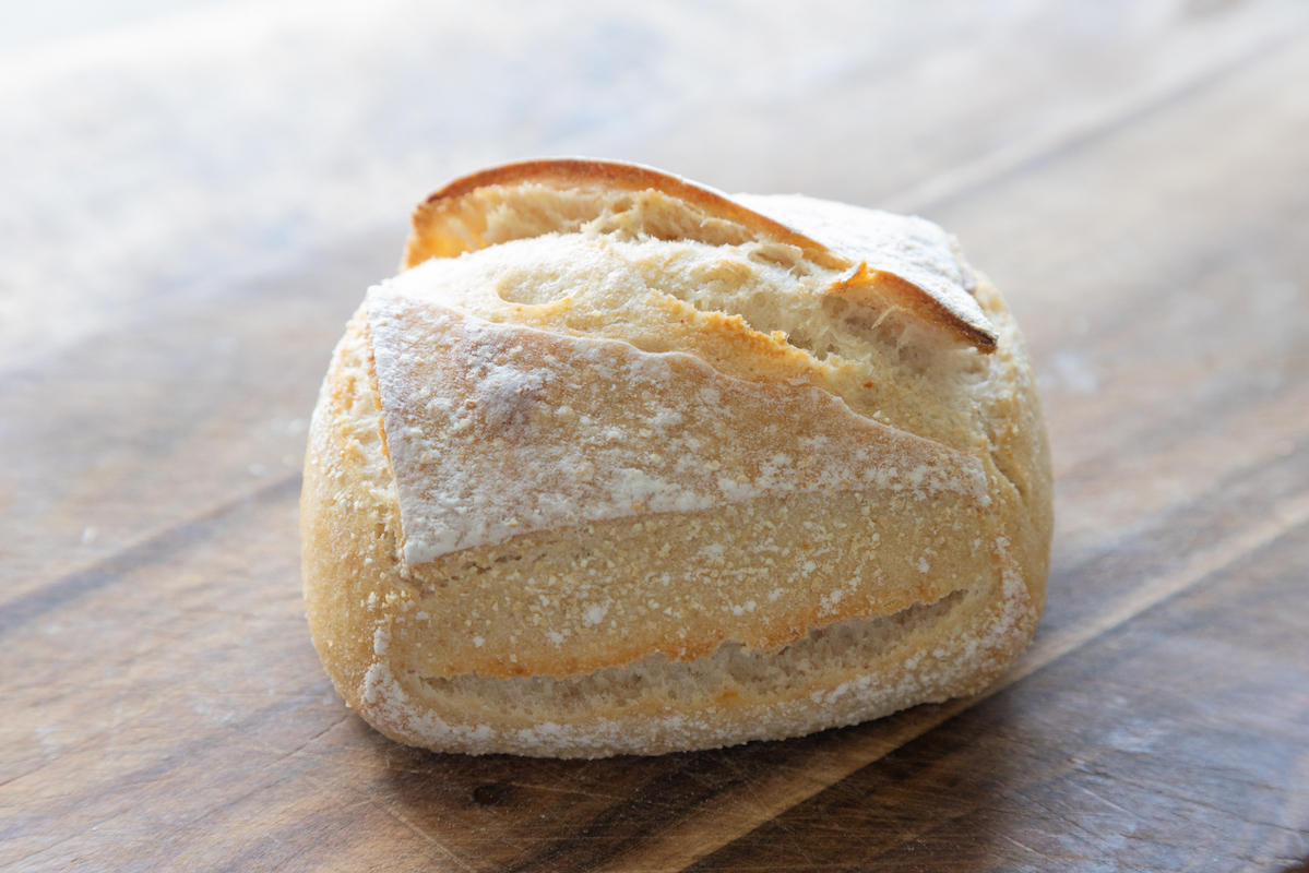 rustico bread, plain white, 30 pieces in a case (frozen)