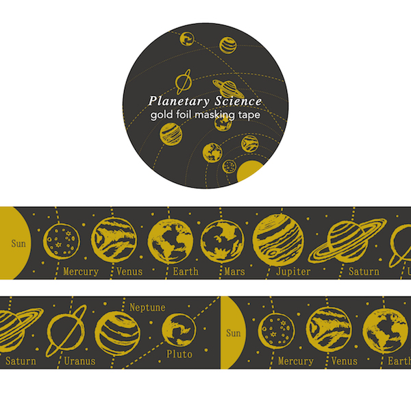 Gold leaf masking tape (Planetary science)