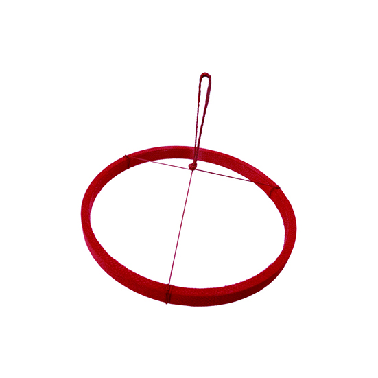 Ring decoration (medium), red, made in Japan, Chikyuya, hanging decoration, accessory, auspicious decoration