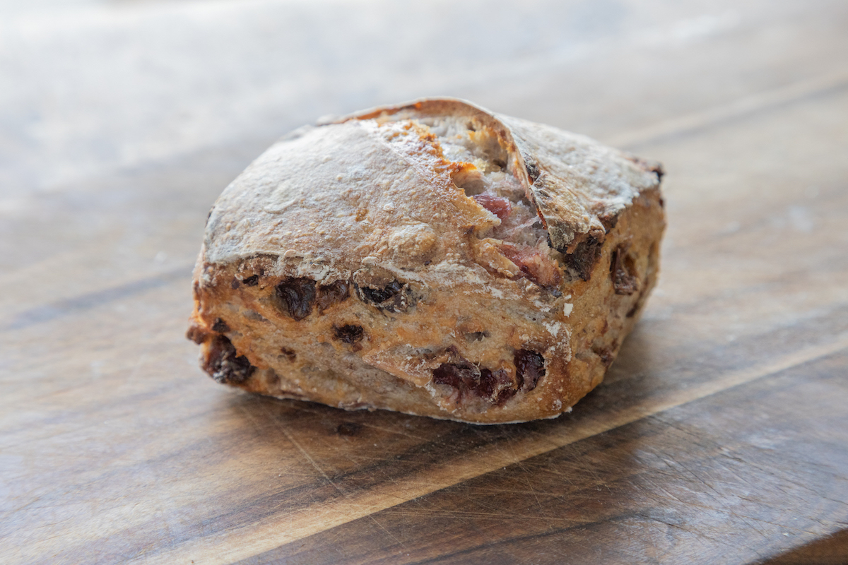 rustico bread, walnut cranberry & raisin, 30 pieces in a case (frozen)