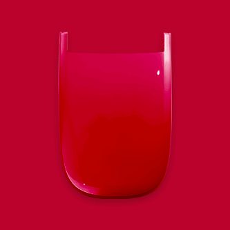 Color Toilet PLAIN SOLID[Vintage red]