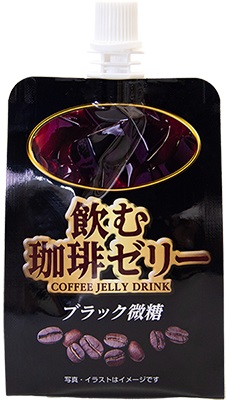 Drinking Coffee Jelly Black Lightly Sweetened Pouch Jelly 180g