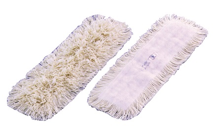Hakuba Raku-Raku Mop replacement mop (White) 45cm  Mop for wiping with water Antibacterial deodorant processed yarn (tape color white)
