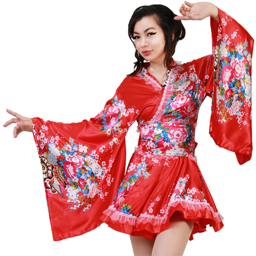 HIGH QUALITY KIMONO DRESS W/OBI