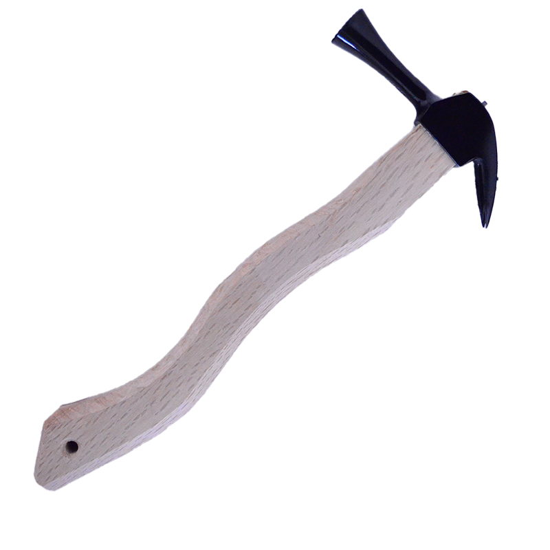 MARUKIN-JIRUSHI Temporary frame hammer [Black] Angular snake bent shape 350mm