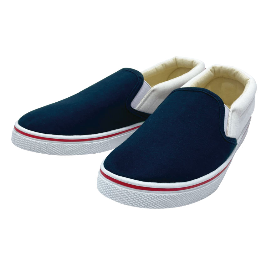 Slip-on Womens Tricolor Navy L