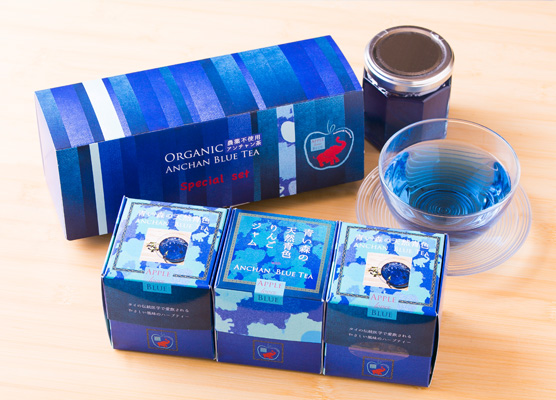 Aomori Natural Blue Color Special Gift Set 