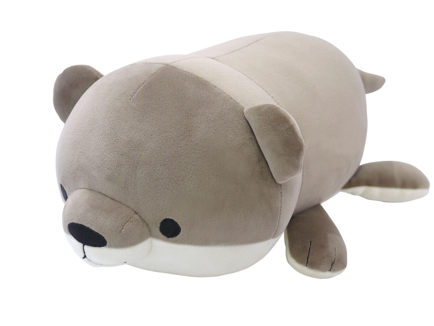 Soft and fluffy animal cushion otter