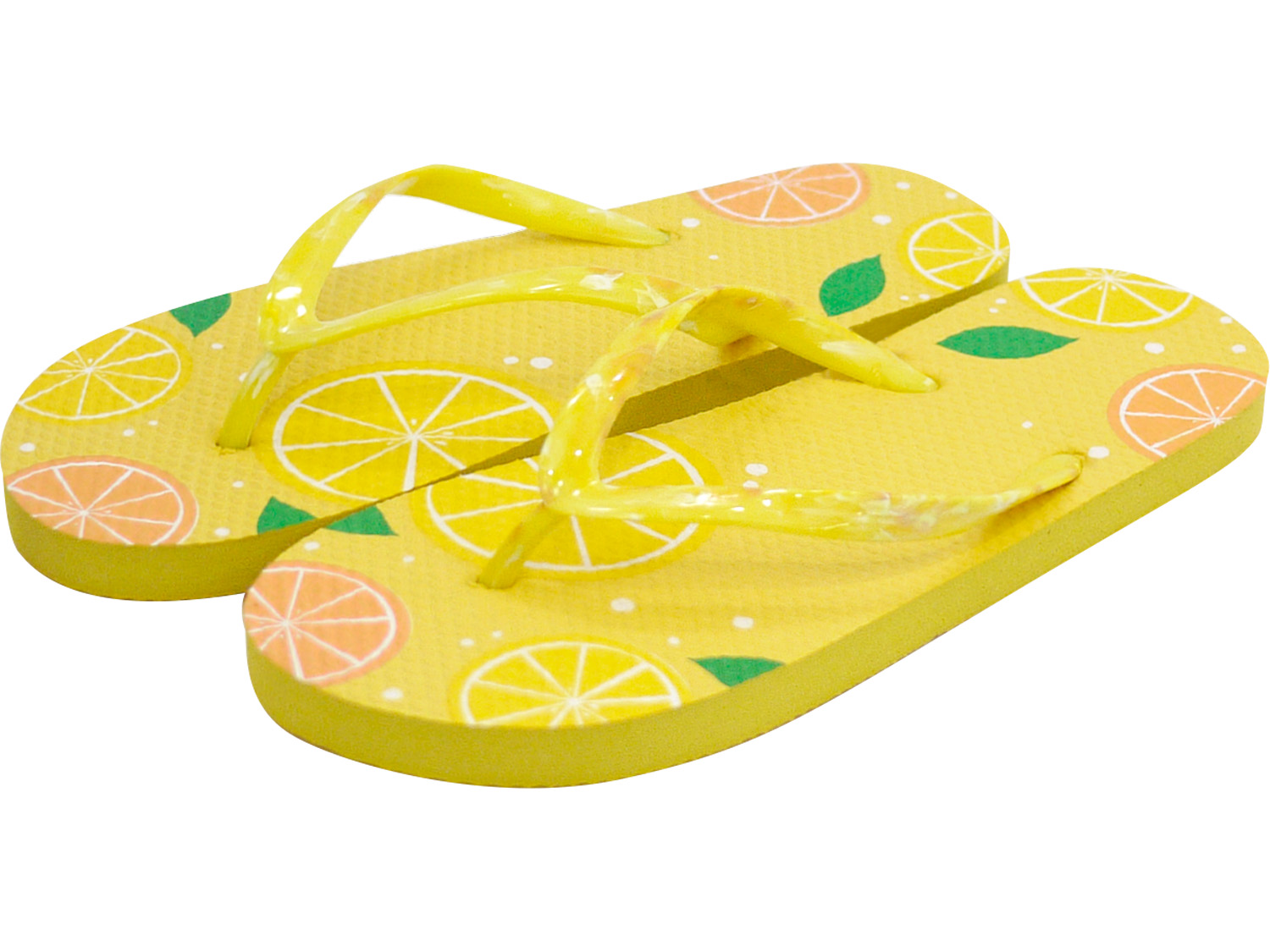 Printed flip flops Citrus