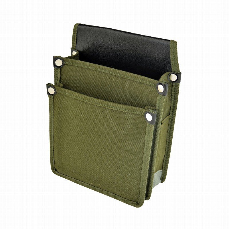 MARUKIN mark Canvas waist pouch with inside pocket YK-03 Kokubou