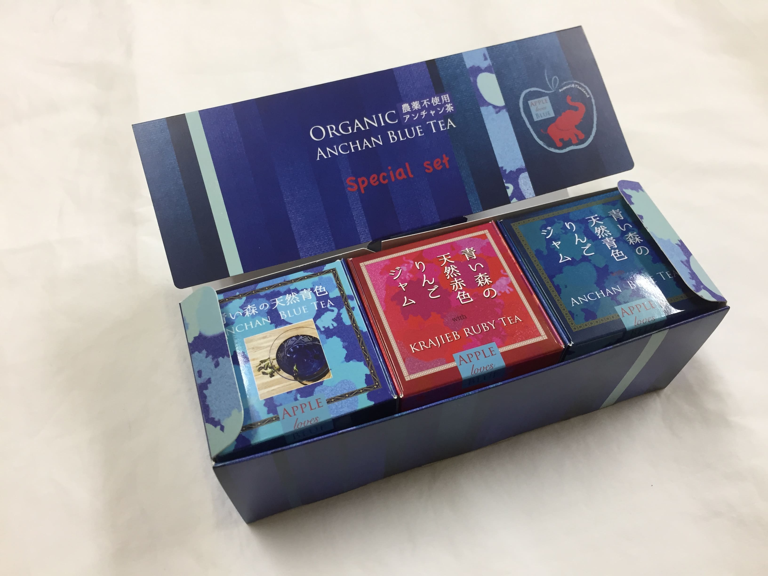 Aomori Natural Blue and Red Color Special Gift Set
