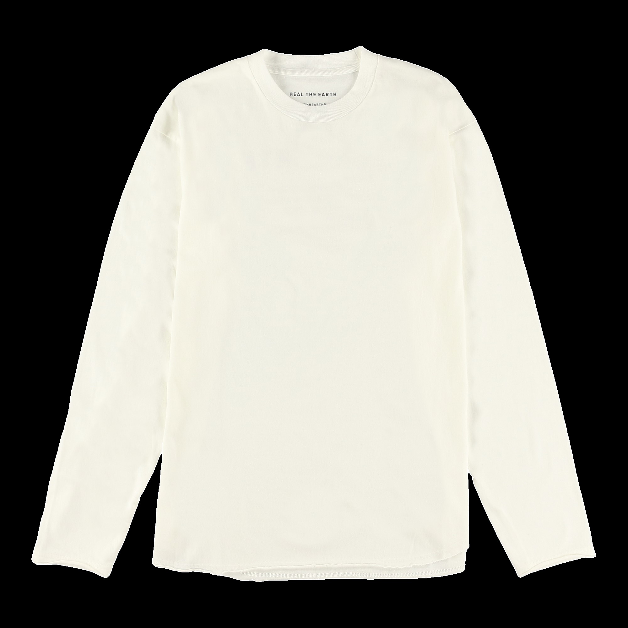 TRAVIS Round-body Jersey Long-Sleeved T-Shirt  L  WHT
