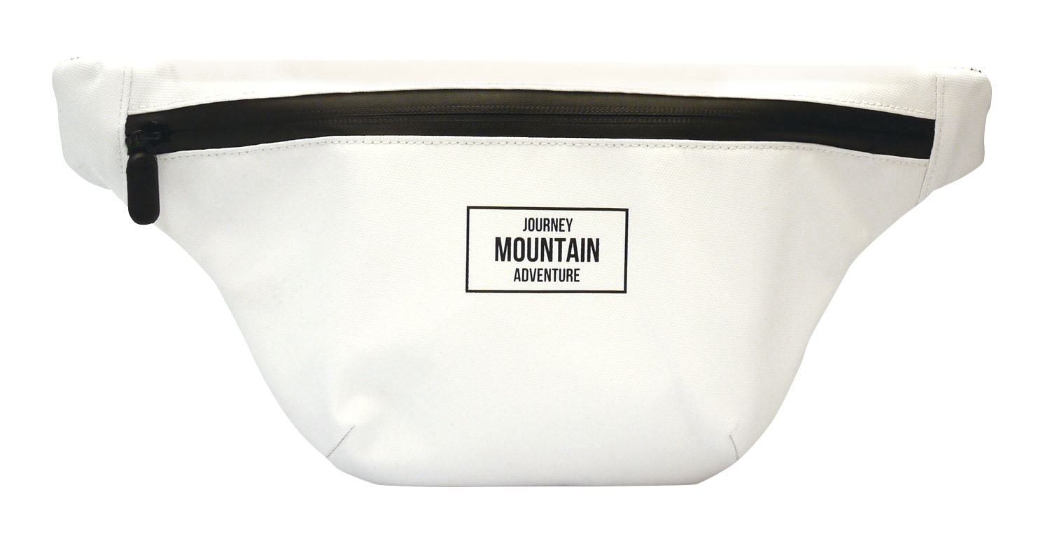 Water-repellent waist pouch off-white