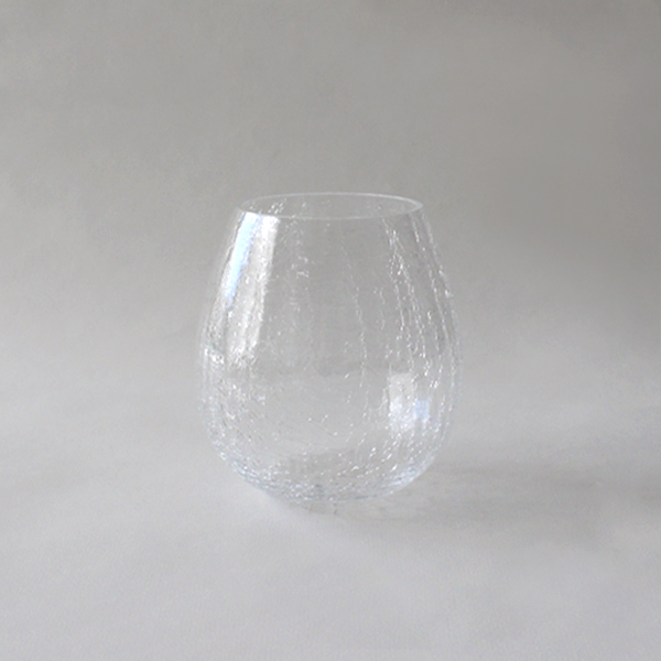 Hanabai Edo glass, pierced