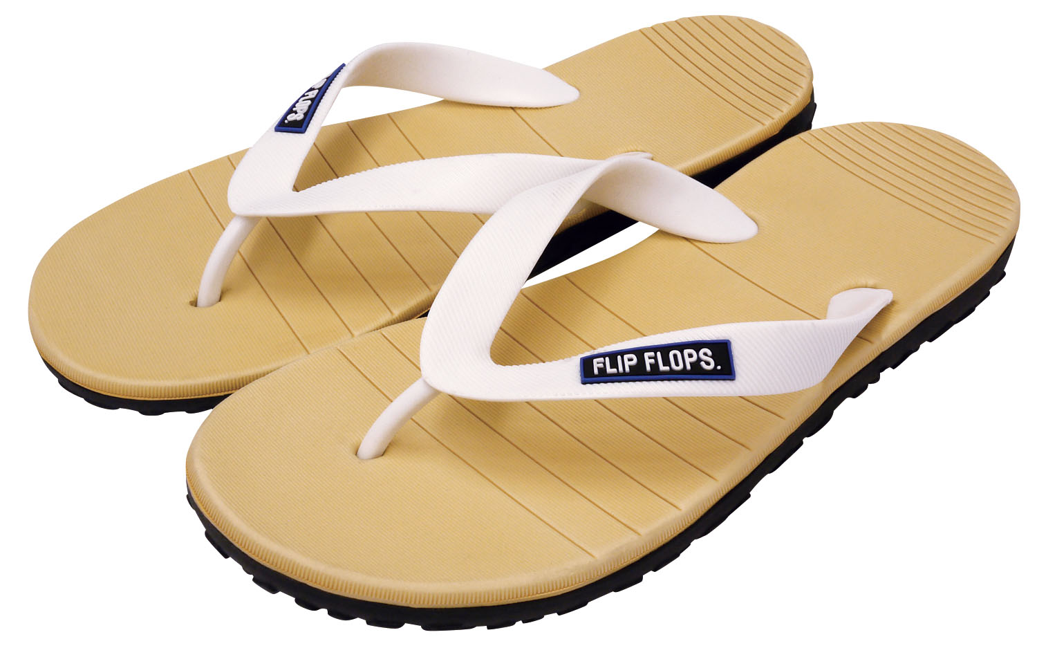 Flip-flops Beige x White L