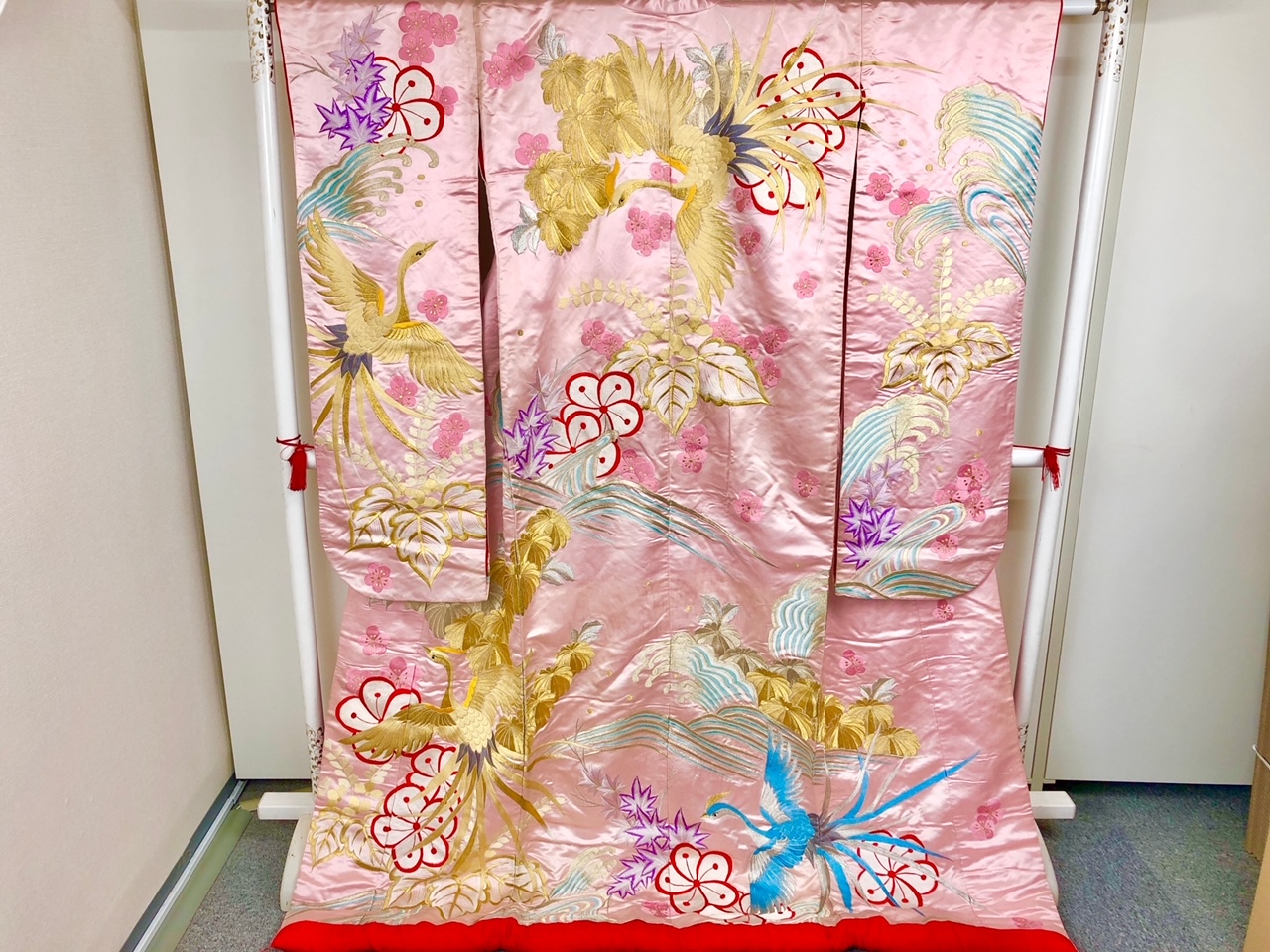 JAPANESE KIMONO DRESS UCHIKAKE(Pink)