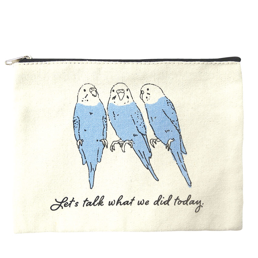 Animal Illustration Pouch Parrot