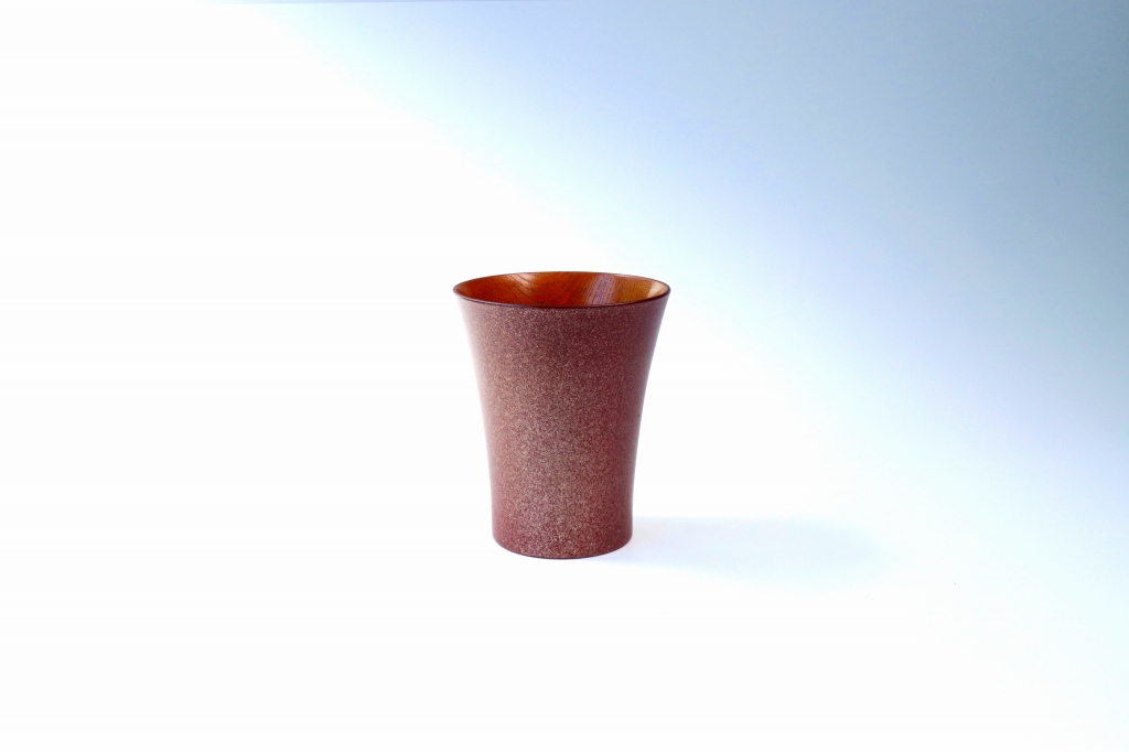 Keyaki Cup kurenai(red) metal Beer Cup (Multi-purpose Cup)