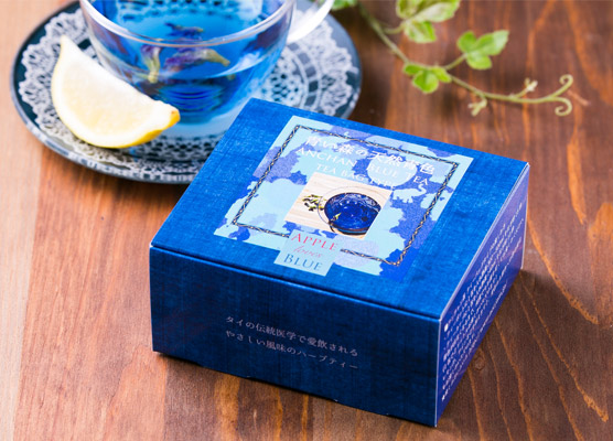 Aomori Natural Blue Color Gift Set(Blue Large + Flower Tea)