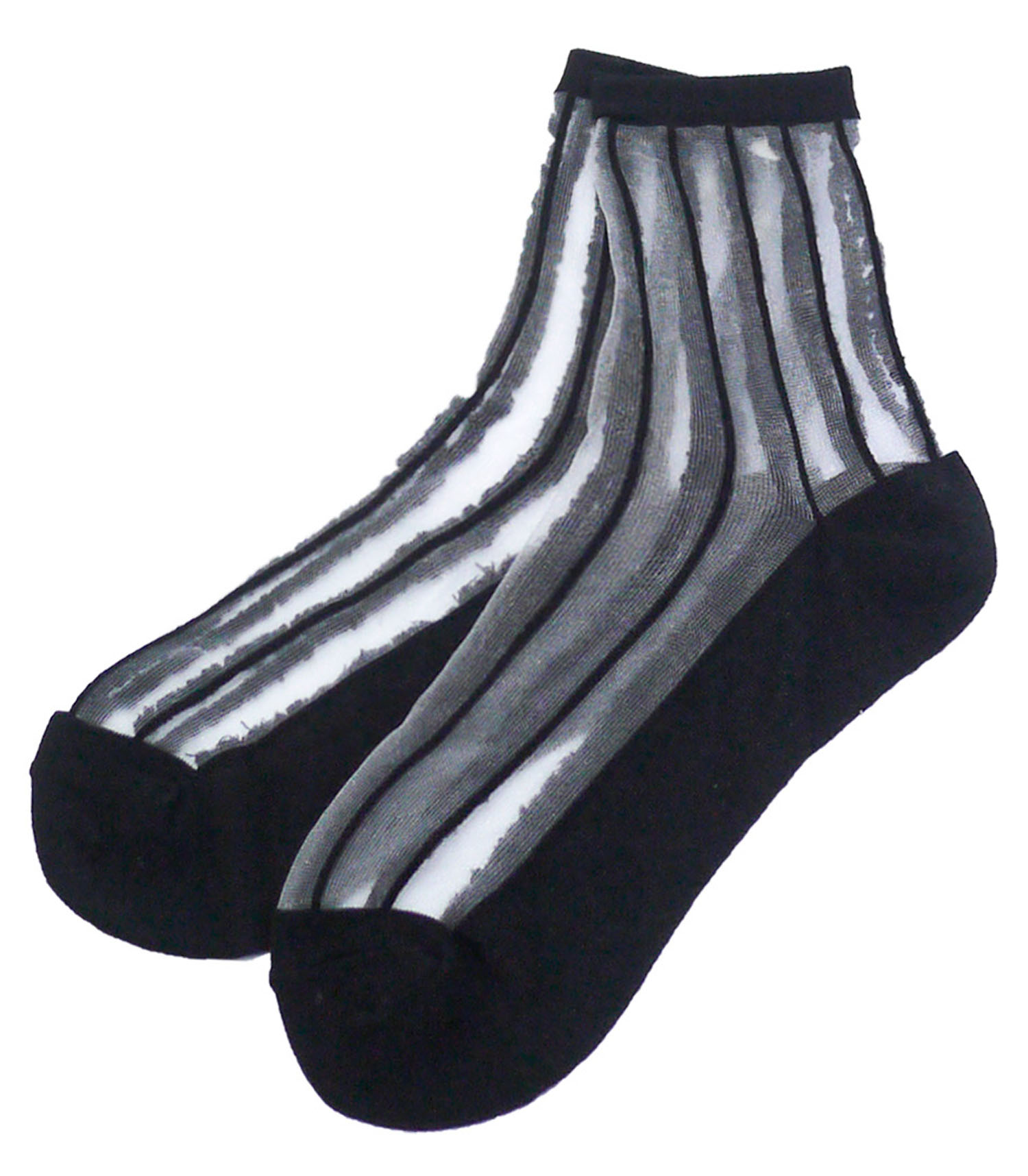 See-through Socks stripe