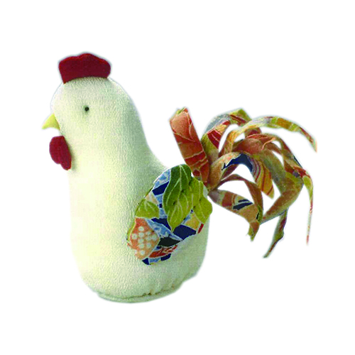Zodiac Rooster Kit Made in Japan Old Silk Pure Silk Chikyuya Hanging Decoration Accessory Lucky Decoration