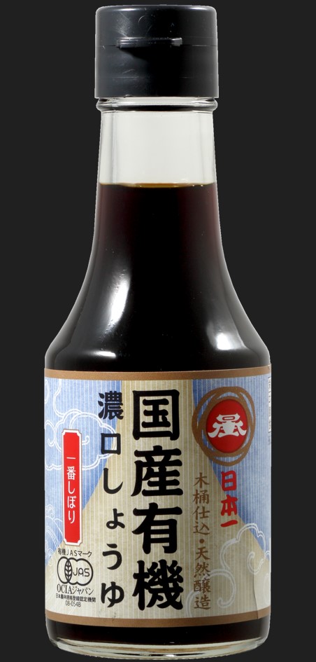 Premium Organic soy sauce 150ml (brewed in wooden barrels for 1 year)