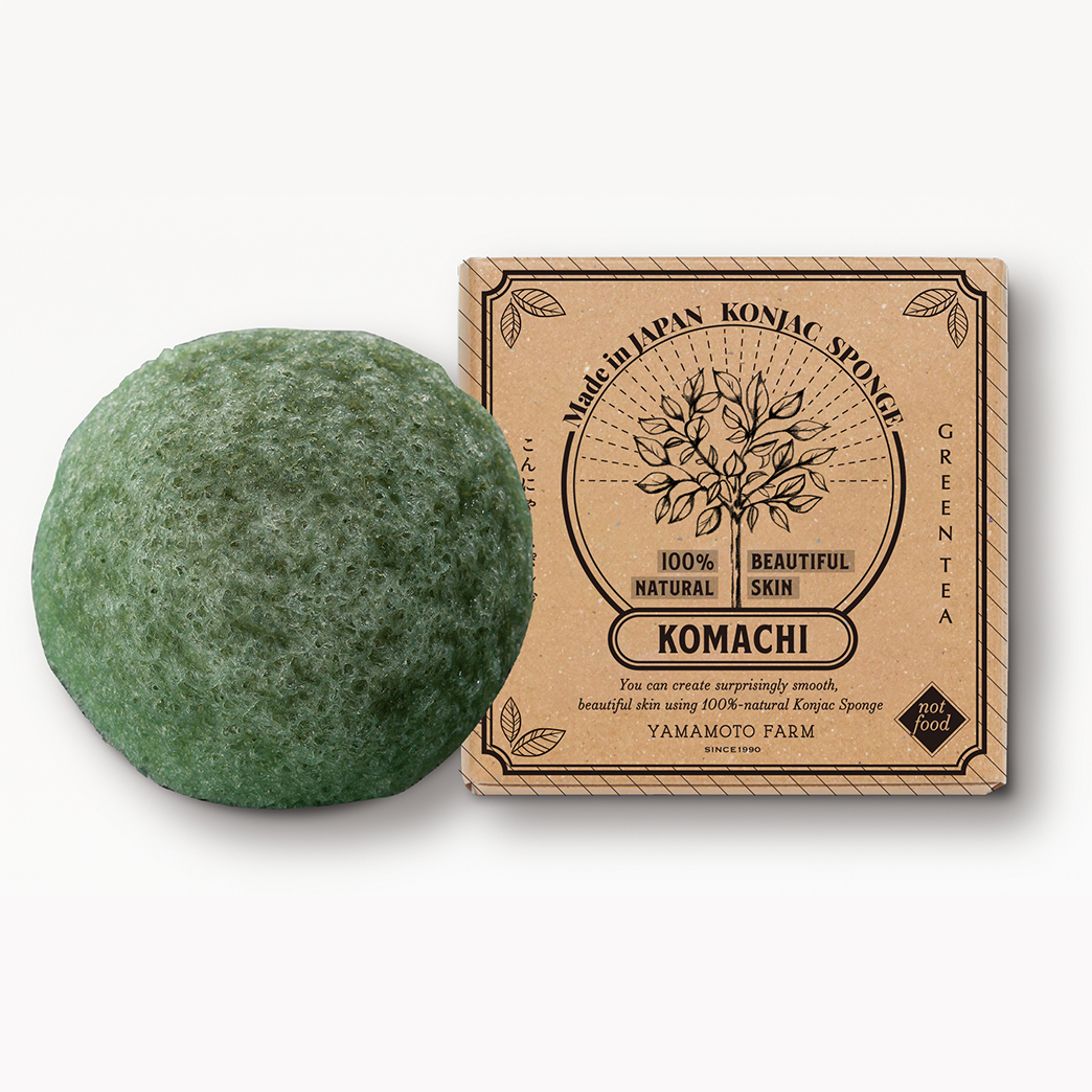 Organic Konjac Sponge KOMACHI Green Tea